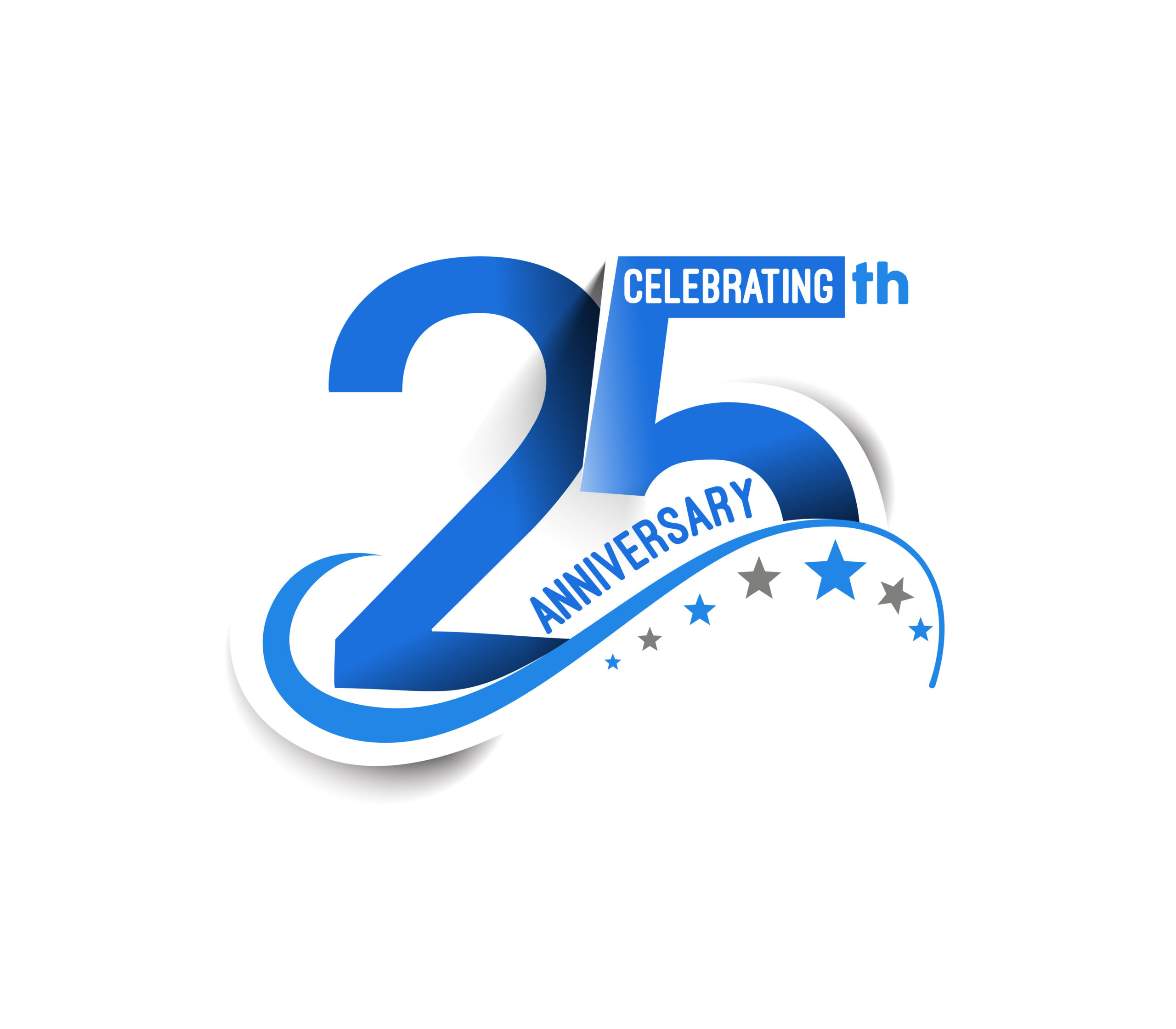 25th Years Anniversary Celebration Design.